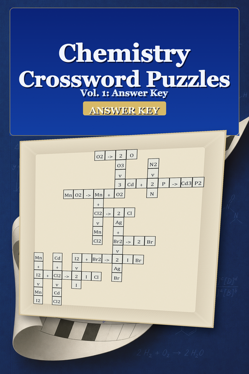 Chemistry Crossword Puzzles, Vol. 1: Answer Key, clipboard cover